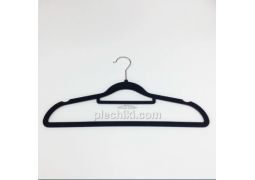 Вішалки-плечики бархатні 41х0,6см (чорні)